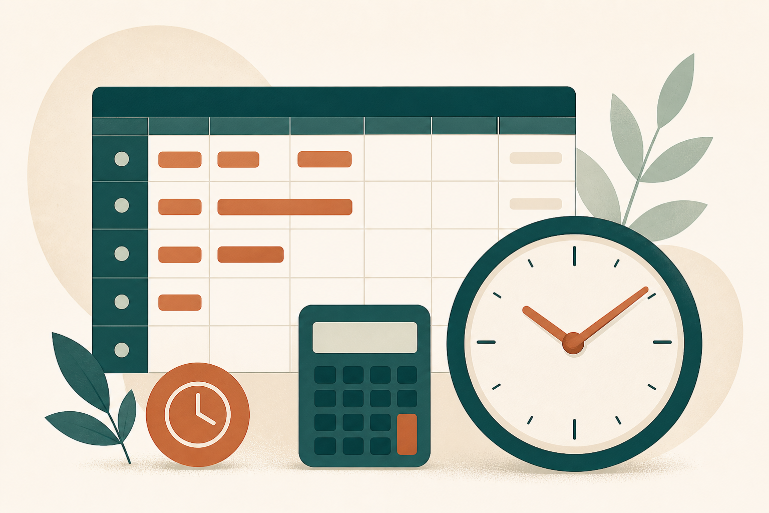 Hours Calculator — free online tool illustration